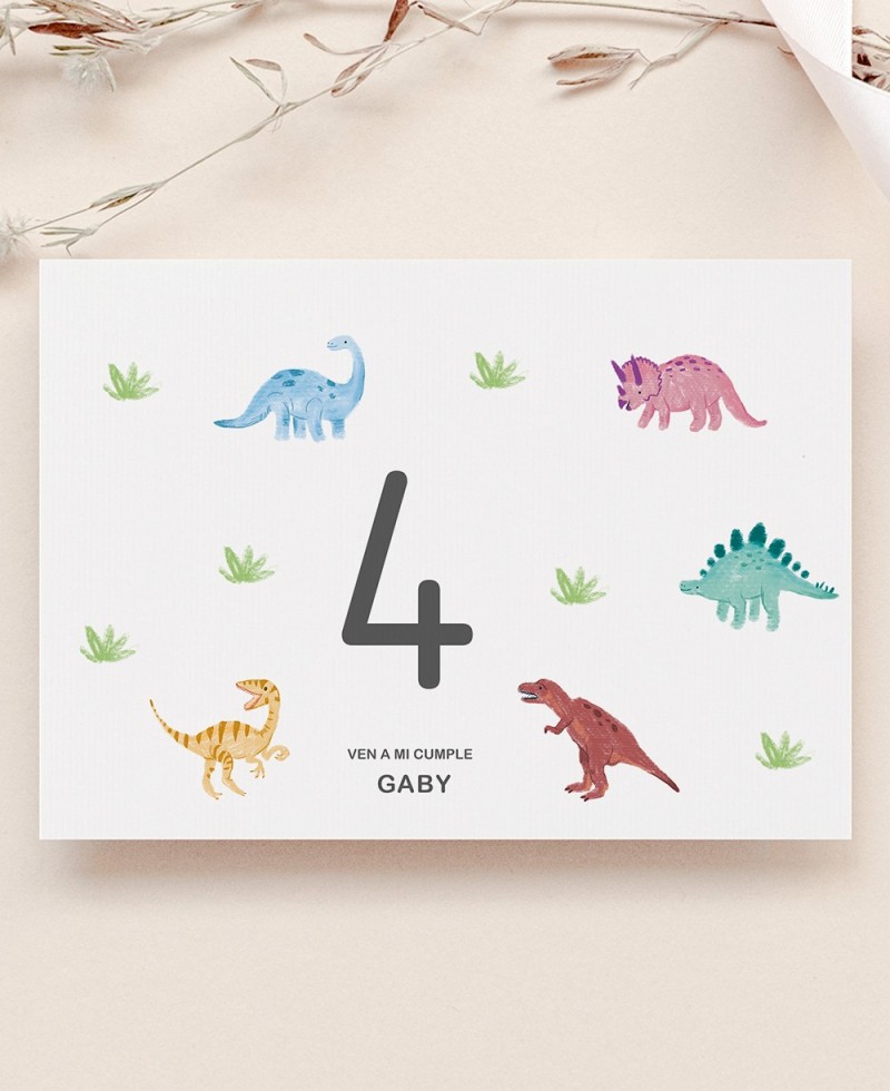 Mantel para colorear de cumpleaños dinosaurios