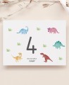 Mantel para colorear de cumpleaños dinosaurios