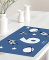 Toalha de mesa individual para mesas de aniversário astronauta espaço