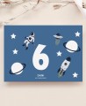 Space Birthday Coloring Tablecloth