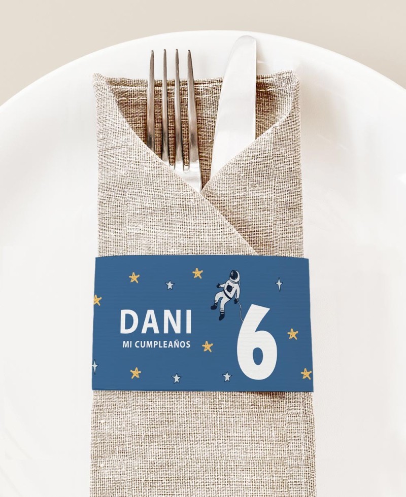 Porte-serviette d’anniversaire de l’espace