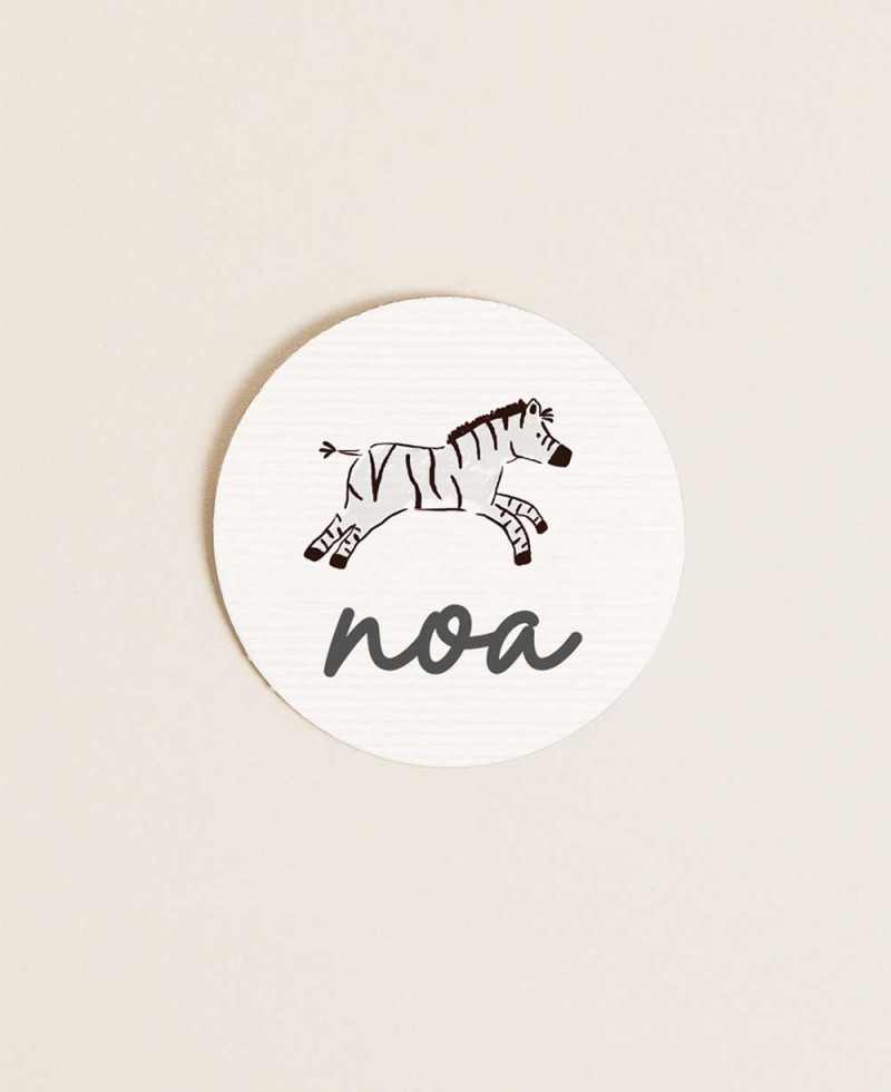 Round sticker for jungle birthday Round sticker for jungle birthday
