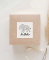 Adesivos quadrados para presentes de aniversário animais selva