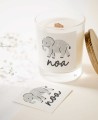 Square stickers for jungle birthday details