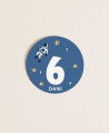 Round sticker for birthday space