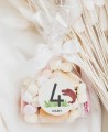 Birthday Details Round Dinosaur Sticker