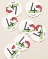 Circular Stickers for Dinosaur Birthday Gifts