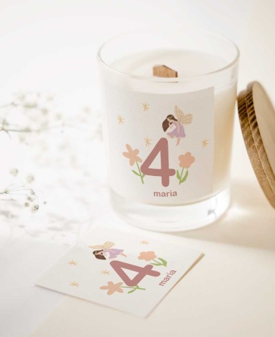 Square Stickers for Fairy and Unicorn Birthday Details