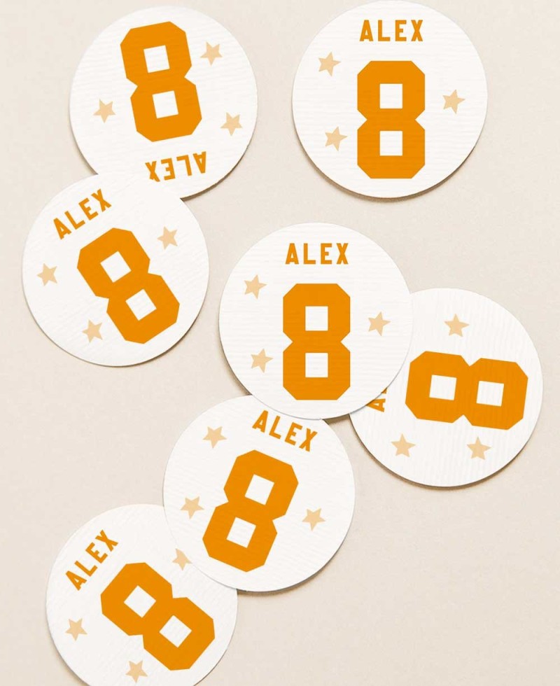 Adesivos Circulares para Presentes de Aniversário Basquete Adesivos Circulares para Presentes de Aniversário Basquete