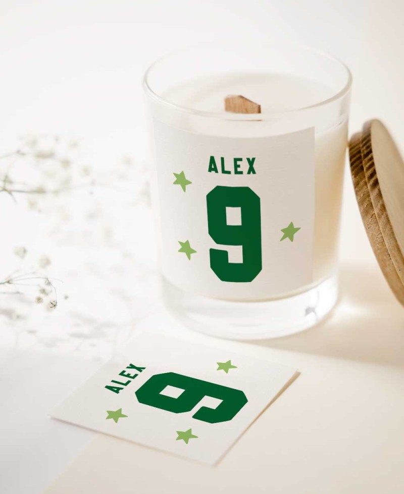 Pegatina cuadradas para cumpleaños fútbol Pegatina cuadradas para cumpleaños fútbol