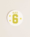 Adesivo rotondo per compleanno tennis