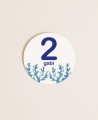 Round sticker for sailor birthday