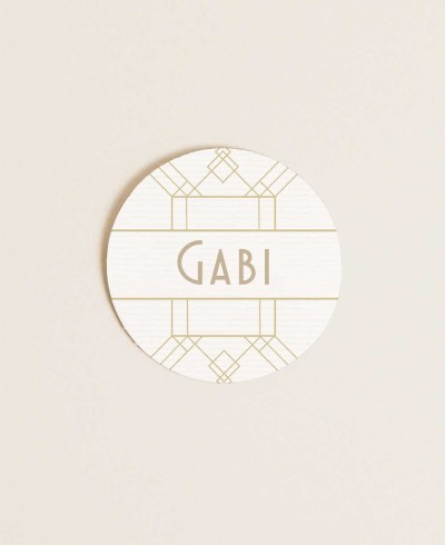 Adesivo redondo para o aniversário do Big Gatsby
