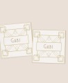 Adesivo quadrato per il compleanno del Grande Gatsby