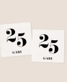 Square sticker for sophisticated birthday