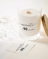 Autocollants carrés pour détails d’anniversaire calligraphiques