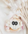 Birthday Details Round Sticker Balloons
