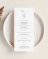 Menu de Communion aux Olives