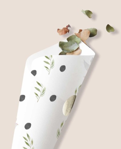 Jelly bean cones detail First Communion olive tree