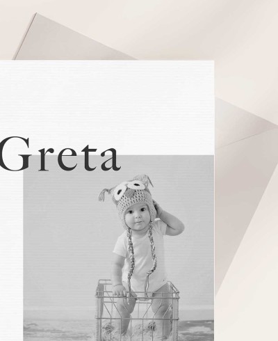 Convite de batismo Zoom com fotografia infantil
