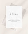 Back christening invitations with photo girls