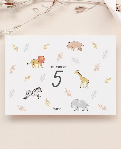 Geburtstag Ausmalen Tischdecke Tiere Dschungel