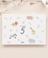 Tovaglia da colorare di compleanno animali giungla