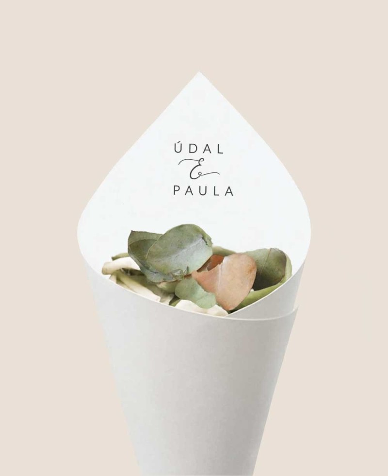Cono de confeti para bodas París Cono de confeti para bodas París