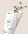 Konfetti-Waffel für botanische Hochzeiten, Oliven- und Orangenblüte