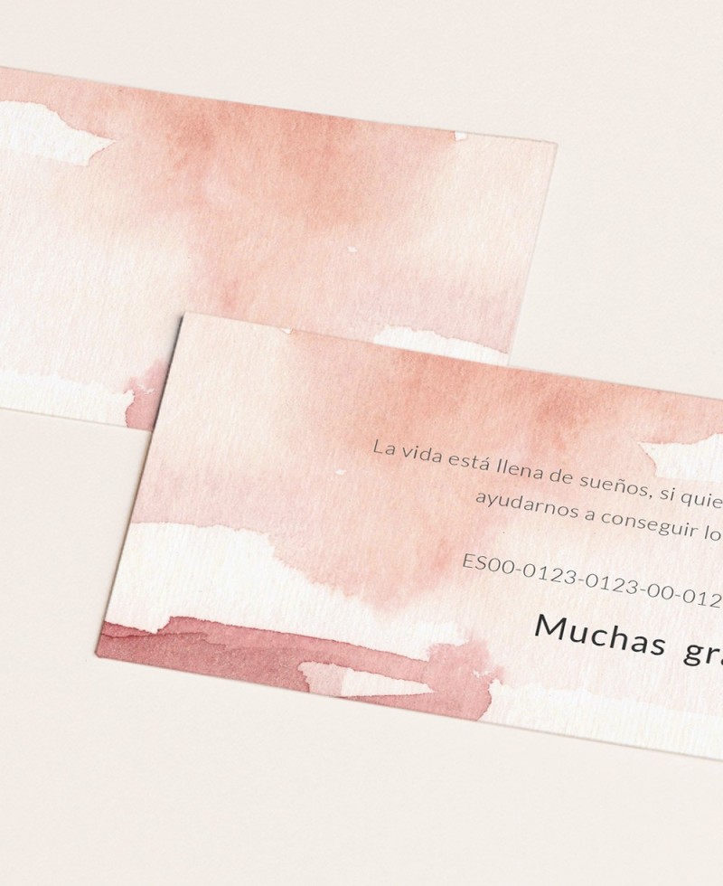 Zoom Hochzeitskarte Terrakotta Aquarell