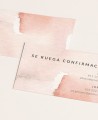 Zoom Biglietto di Conferma Matrimonio Terracotta Acquerello