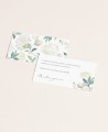 Weiße Hortensie Hochzeitskarte