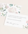 Zoom Cartes de registre de mariage hortensia rose