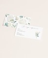Carte de confirmation pour les mariages d’hortensias blancs