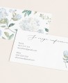 Zoom Blue Hydrangea Biglietti di Conferma Matrimonio