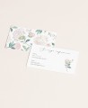 Cartolina di conferma del matrimonio ortensie rosa