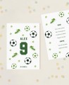 Menu per il calcio di compleanno dei bambini