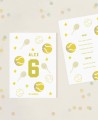 Menu para tênis de aniversário infantil