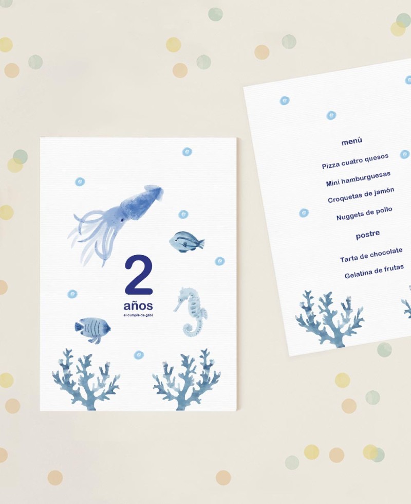 Menu pour l’anniversaire des enfants à la mer