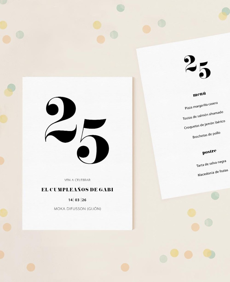 Sophisticated adult birthday minutes