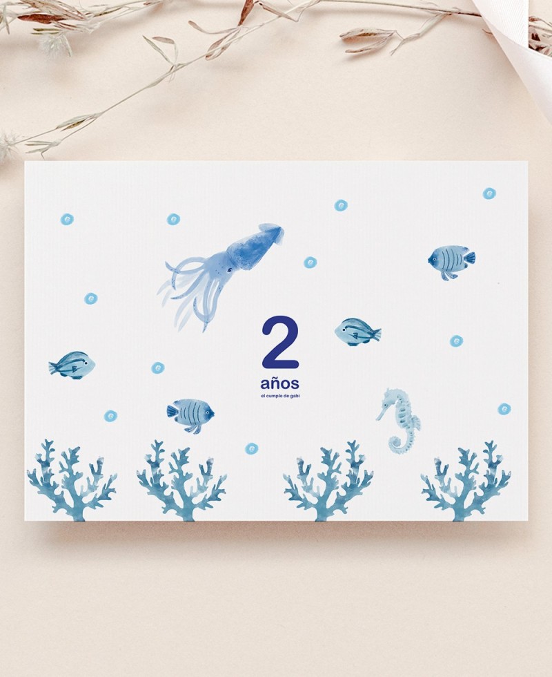 Tovaglia da colorare di compleanno mare
