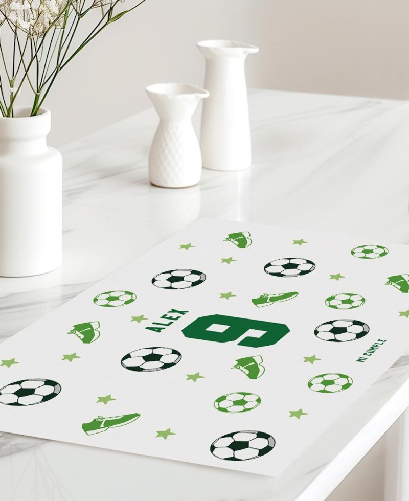 Individual tablecloth for birthday football tables