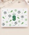 Toalha de mesa para colorir de futebol de aniversário
