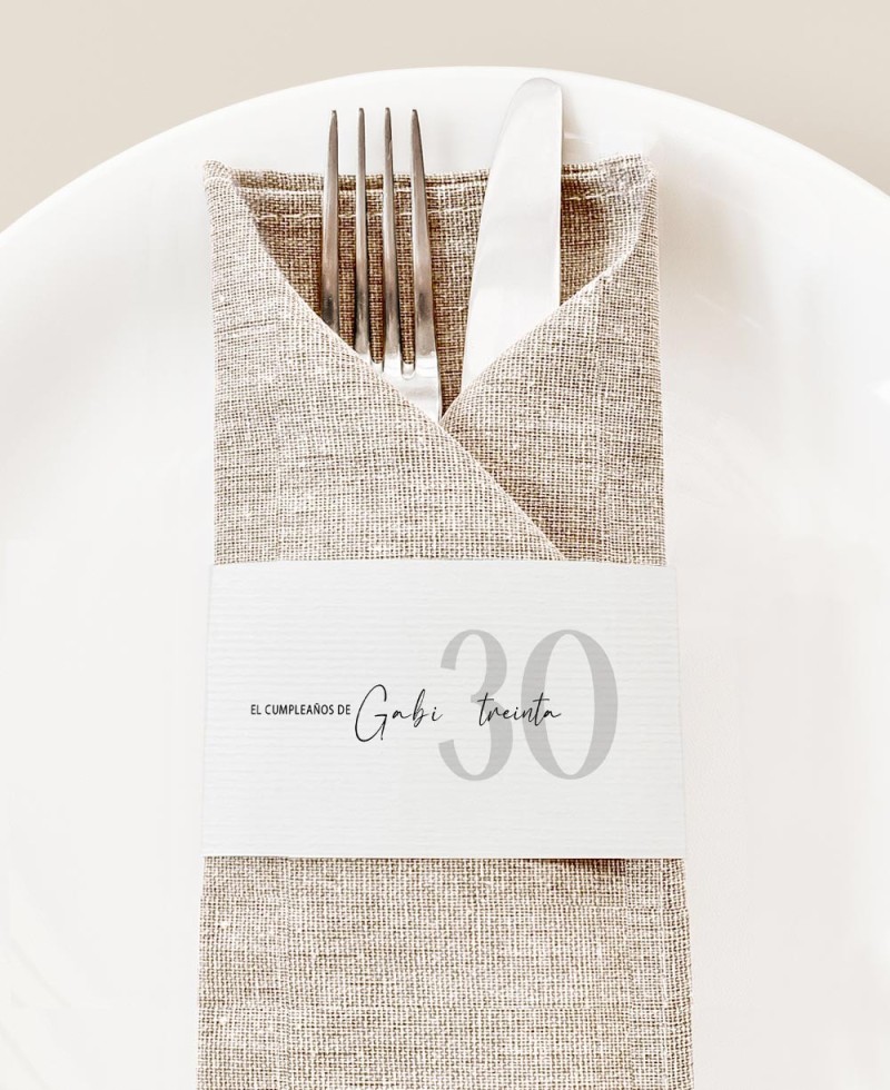 Porte-serviette d’anniversaire classique