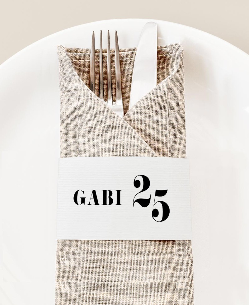Sophisticated Birthday Napkin Holder