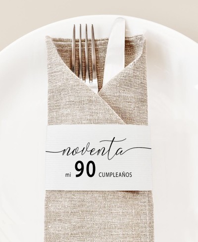 Minimalistischer Geburtstagsserviettenhalter