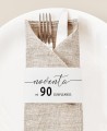 Porte-serviette d’anniversaire minimaliste