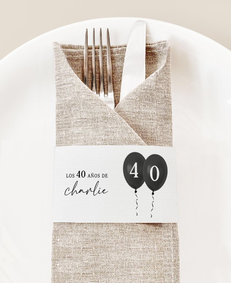 Porte-serviette pour fête de ballons d’anniversaire
