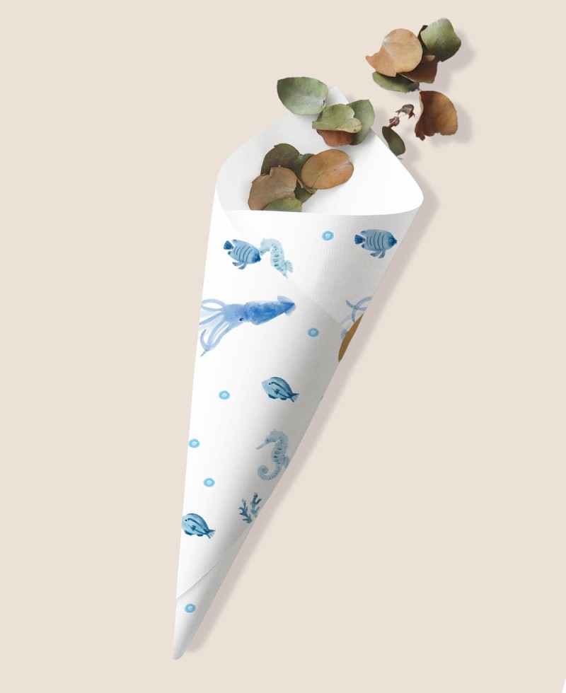 Cono para chuches cumpleaños mar