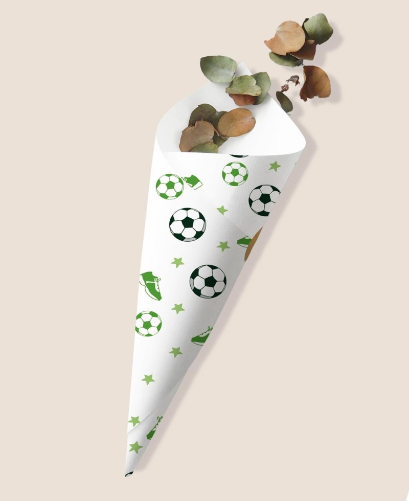 Cono para chuches cumpleaños deportes futbol Cono para chuches cumpleaños deportes futbol
